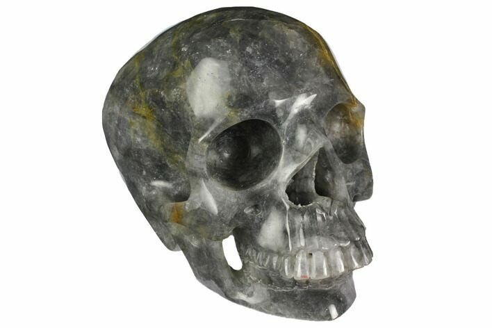 Realistic, Carved Smoky Quartz Crystal Skull #150868